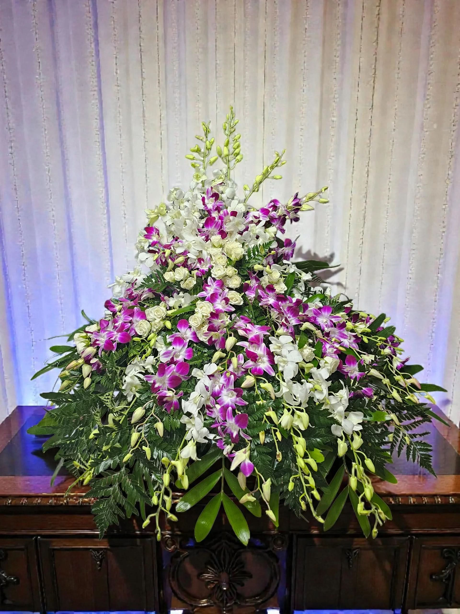 Casket Manto de Orquídeas - FLOVERS