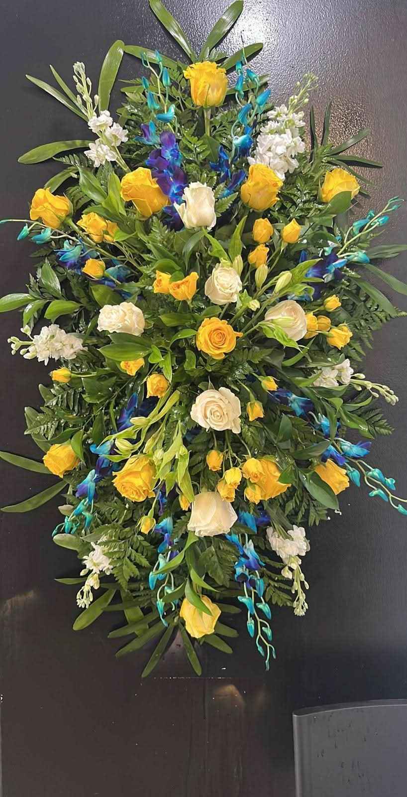 Corona Detalles en Azul - FLOVERS